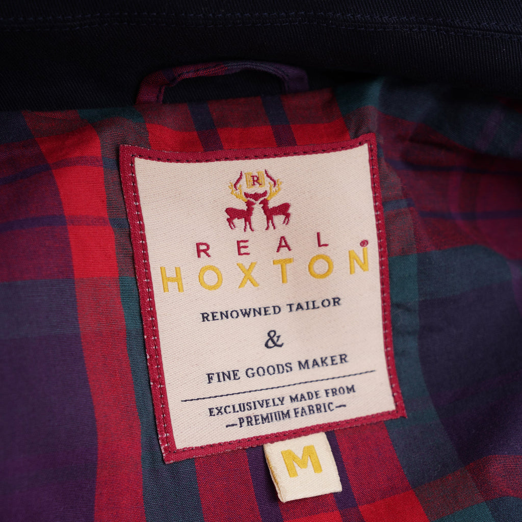 Real Hoxton Mac Coat - Navy