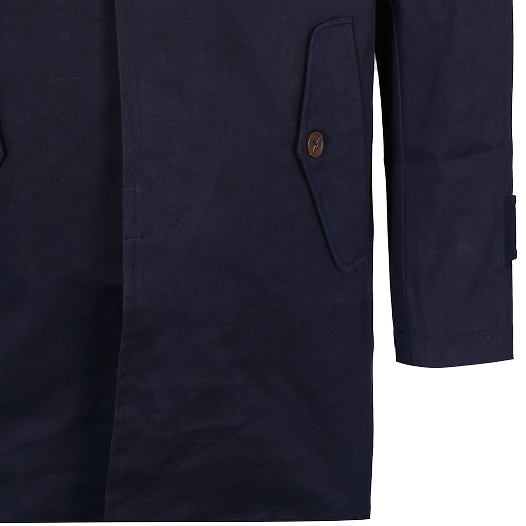 Real Hoxton Mac Coat - Navy