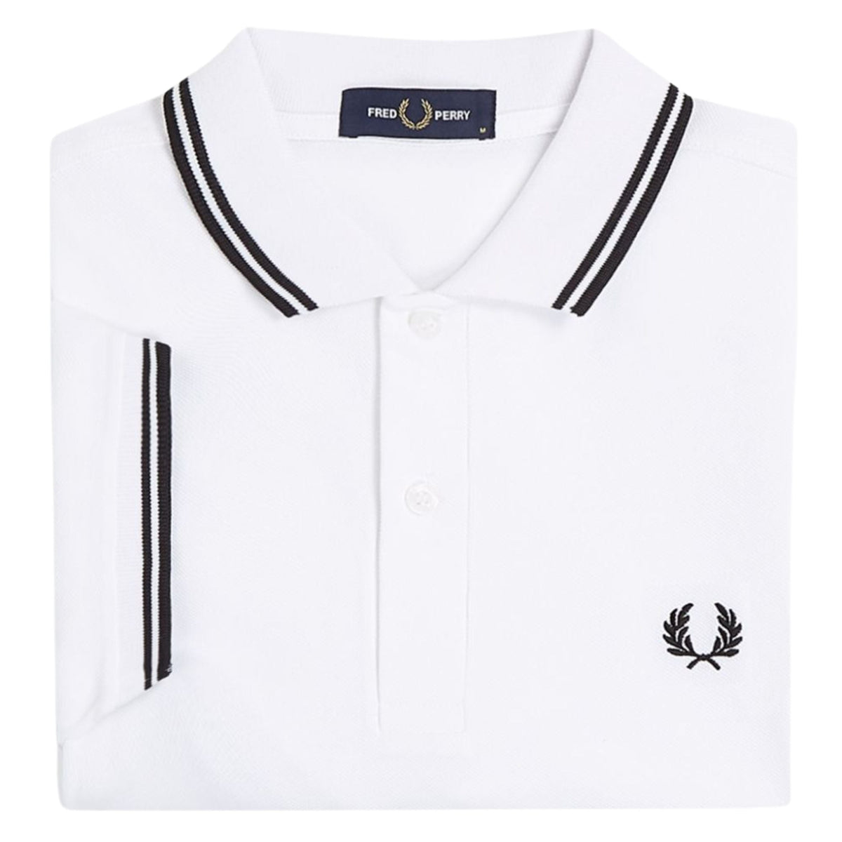 Fred Perry M3600 Twin Tipped Polo Shirt - White