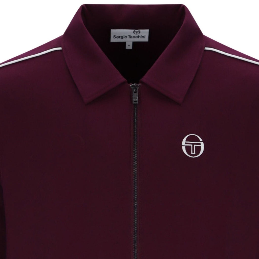 Sergio Tacchini Fontana Track Top - Fig/Gardenia