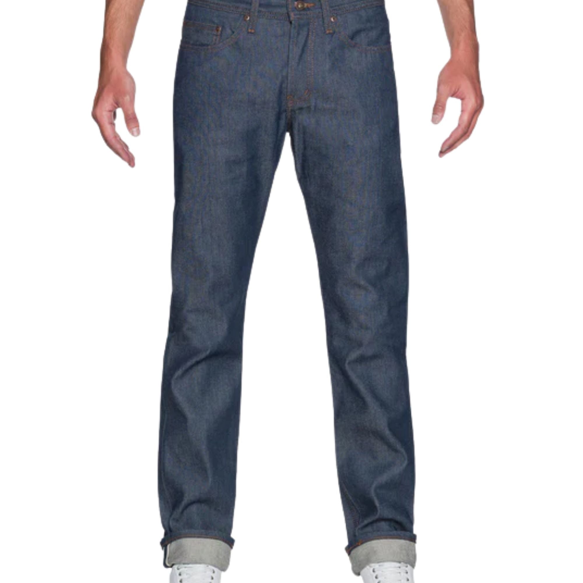 Naked and Famous Denim Weird Guy Natural Indigo Selvedge - Indigo