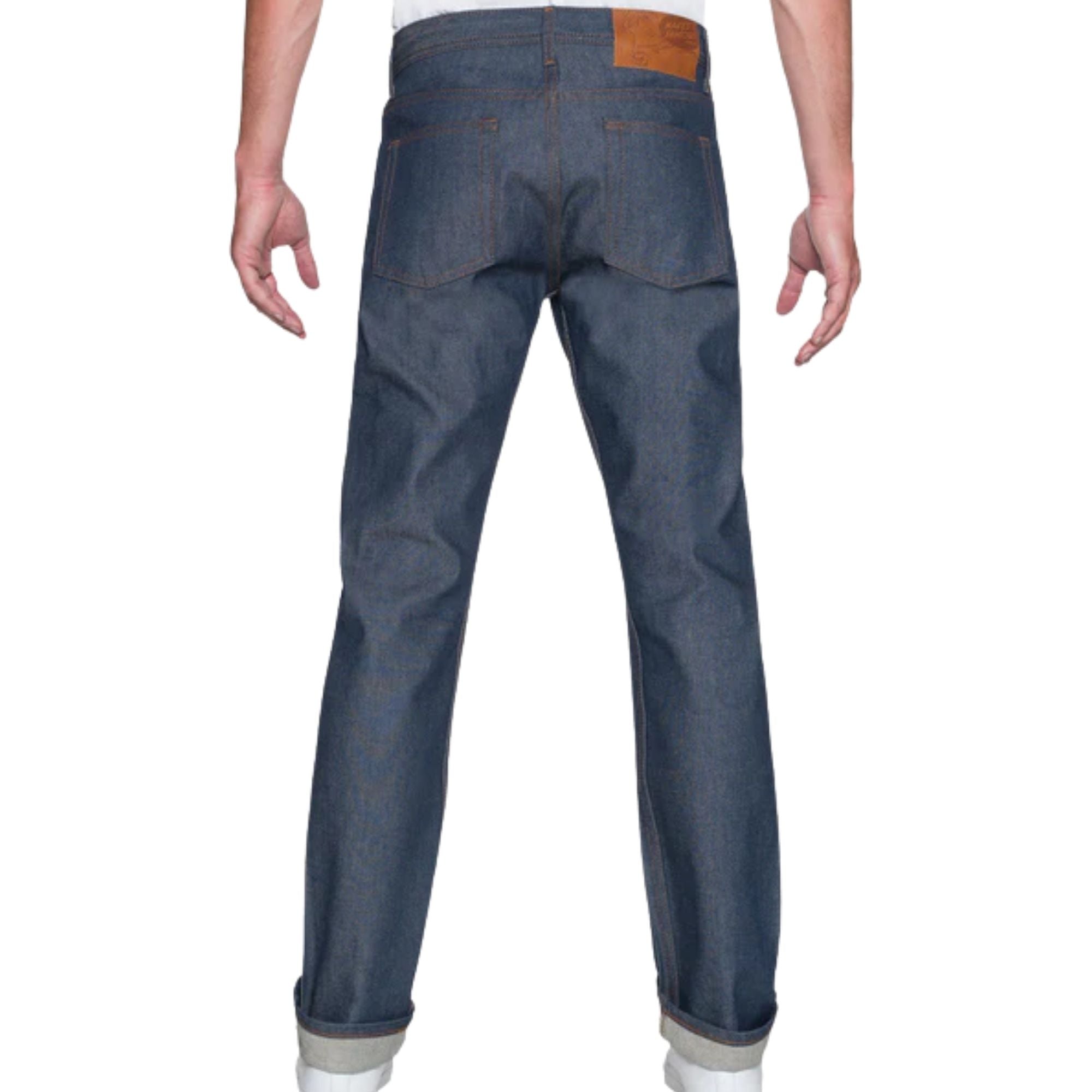 Naked and Famous Denim Weird Guy Natural Indigo Selvedge - Indigo