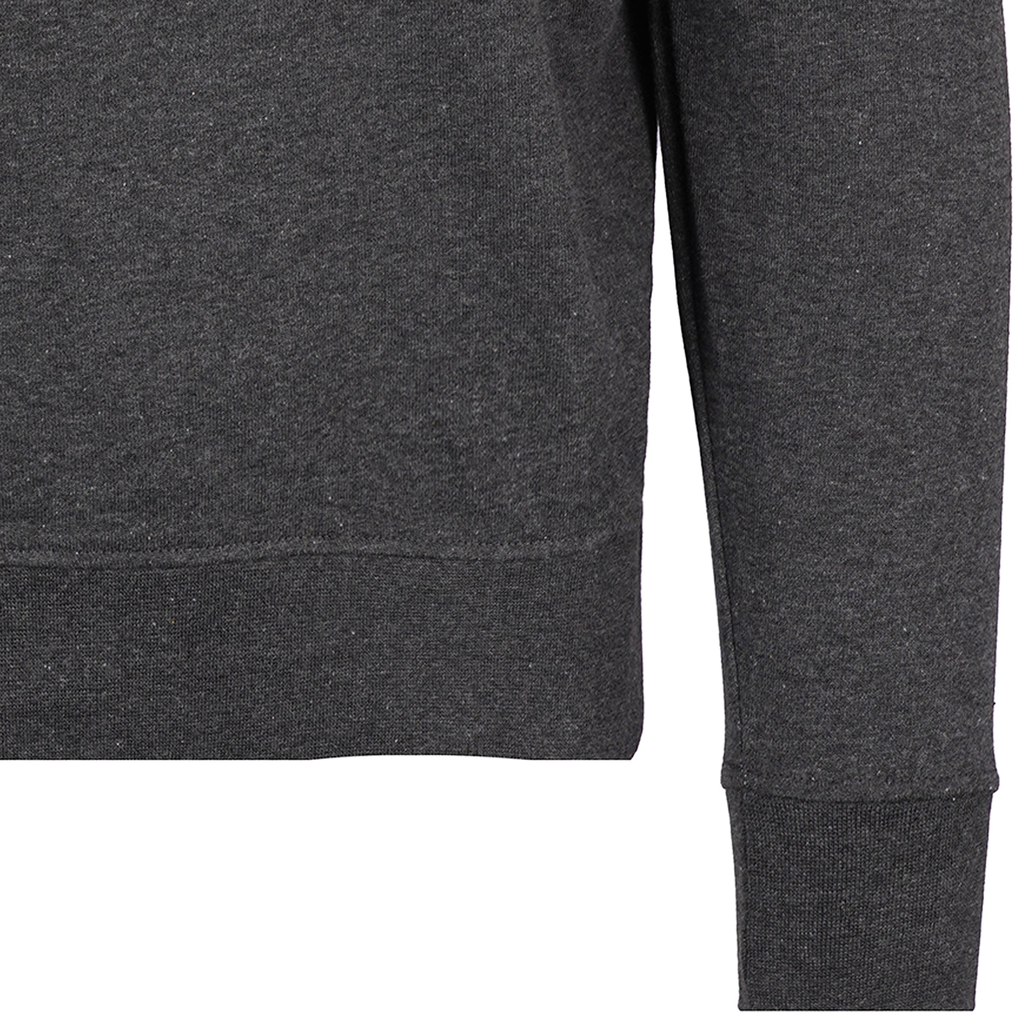 Real Hoxton Loopback Cotton Sweatshirt - Charcoal