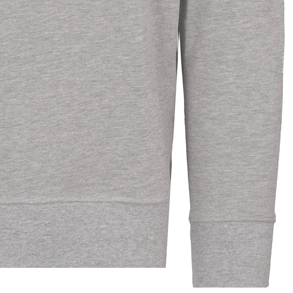Real Hoxton Loopback Cotton Sweatshirt - Heather Grey