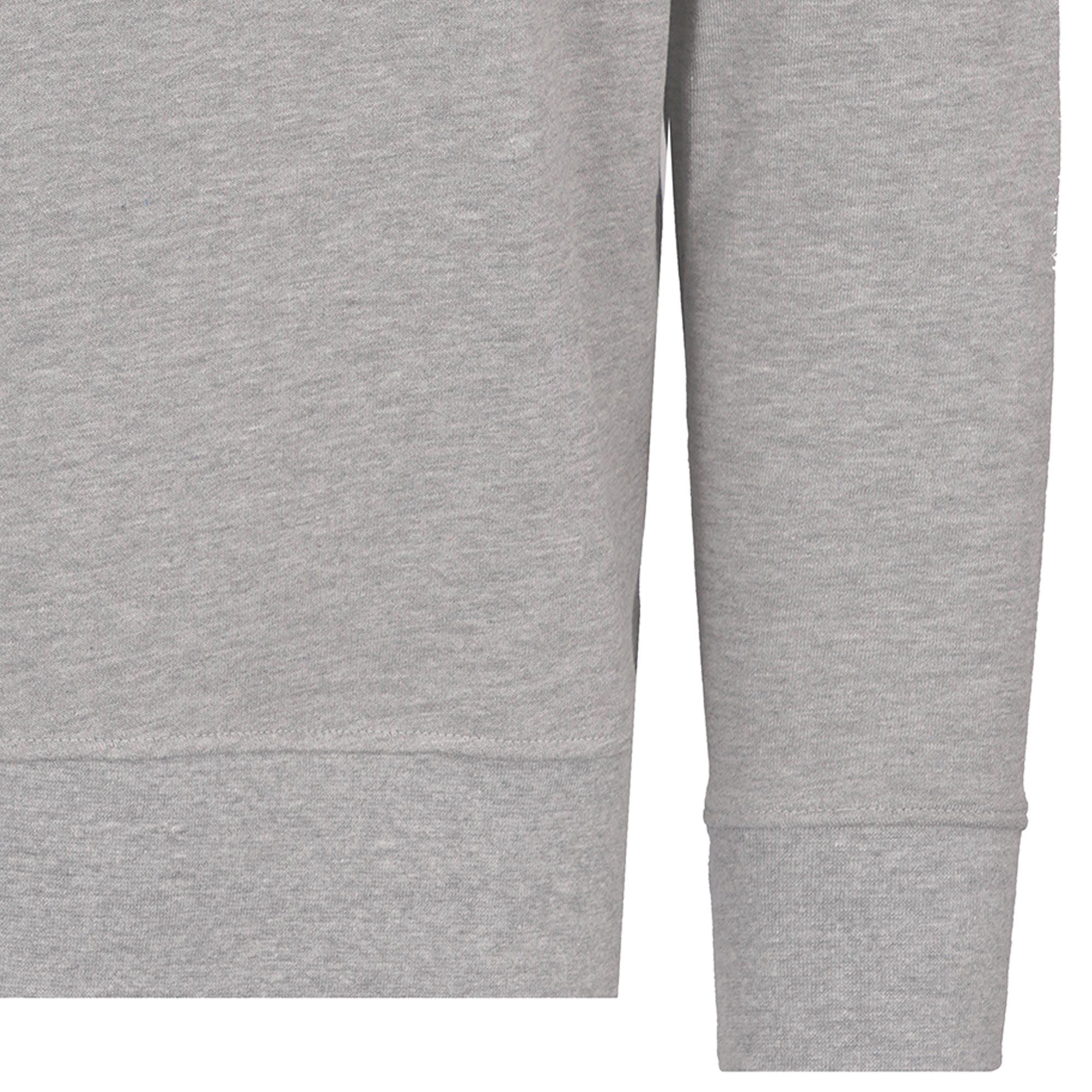Real Hoxton Loopback Cotton Sweatshirt - Heather Grey