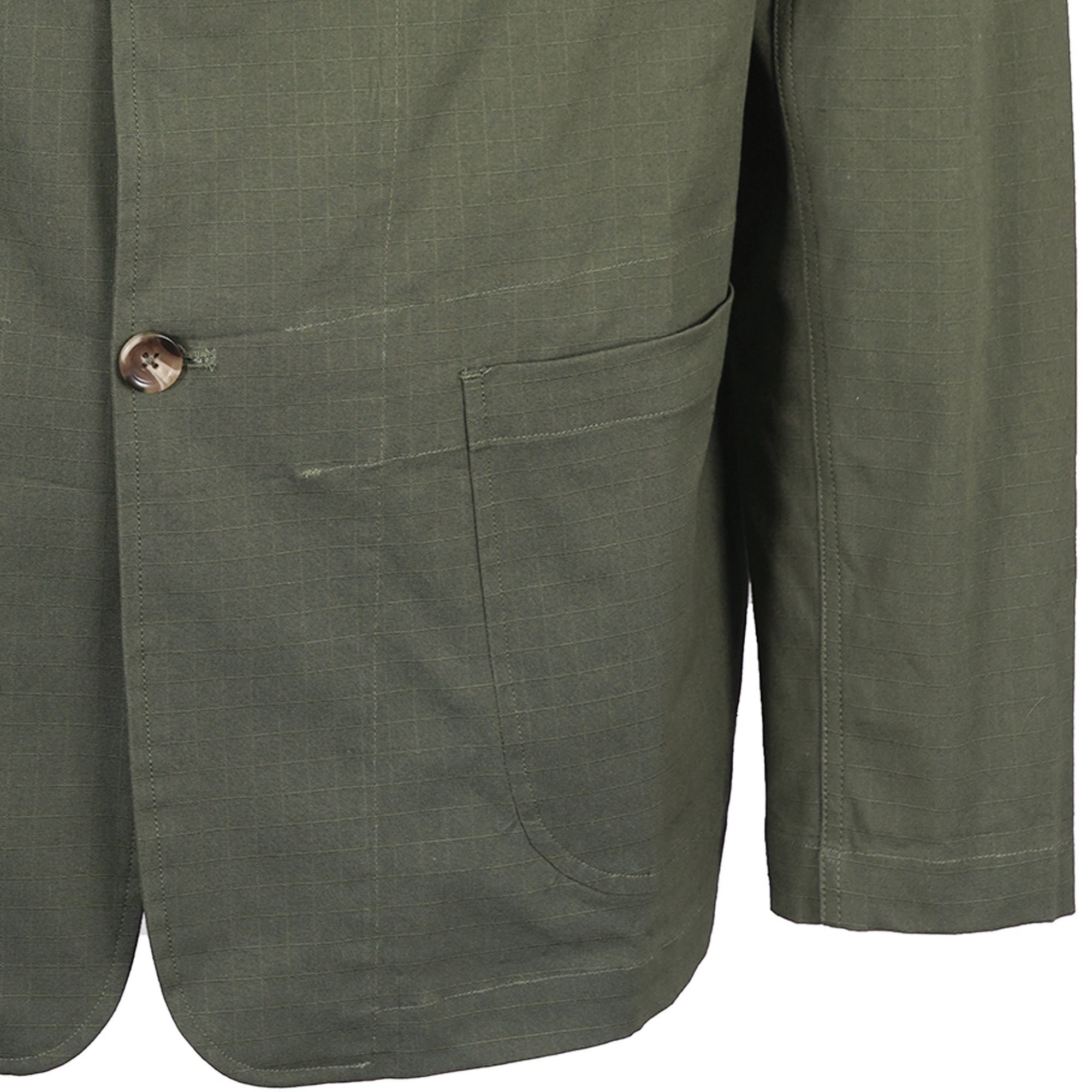 Real Hoxton Ripstop Engineer Jacket - Khaki Green