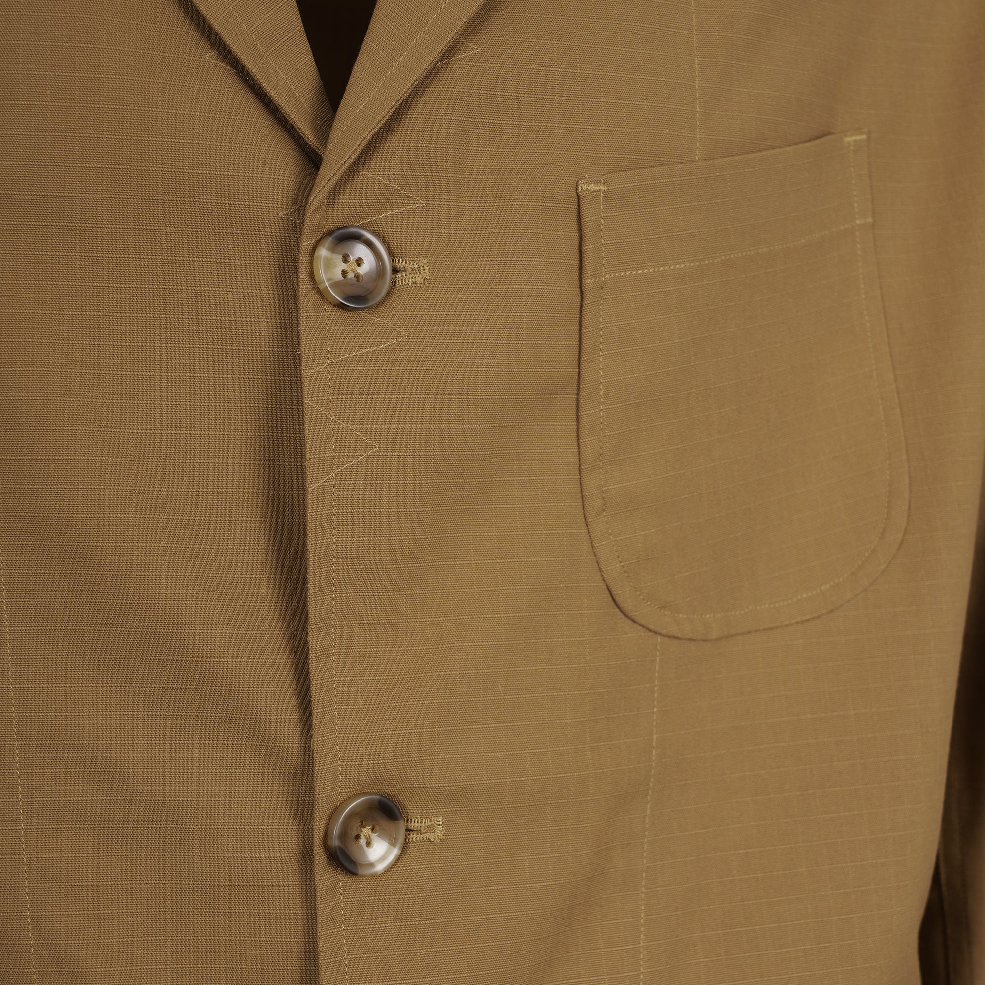 Real Hoxton Ripstop Engineer Jacket - Tan