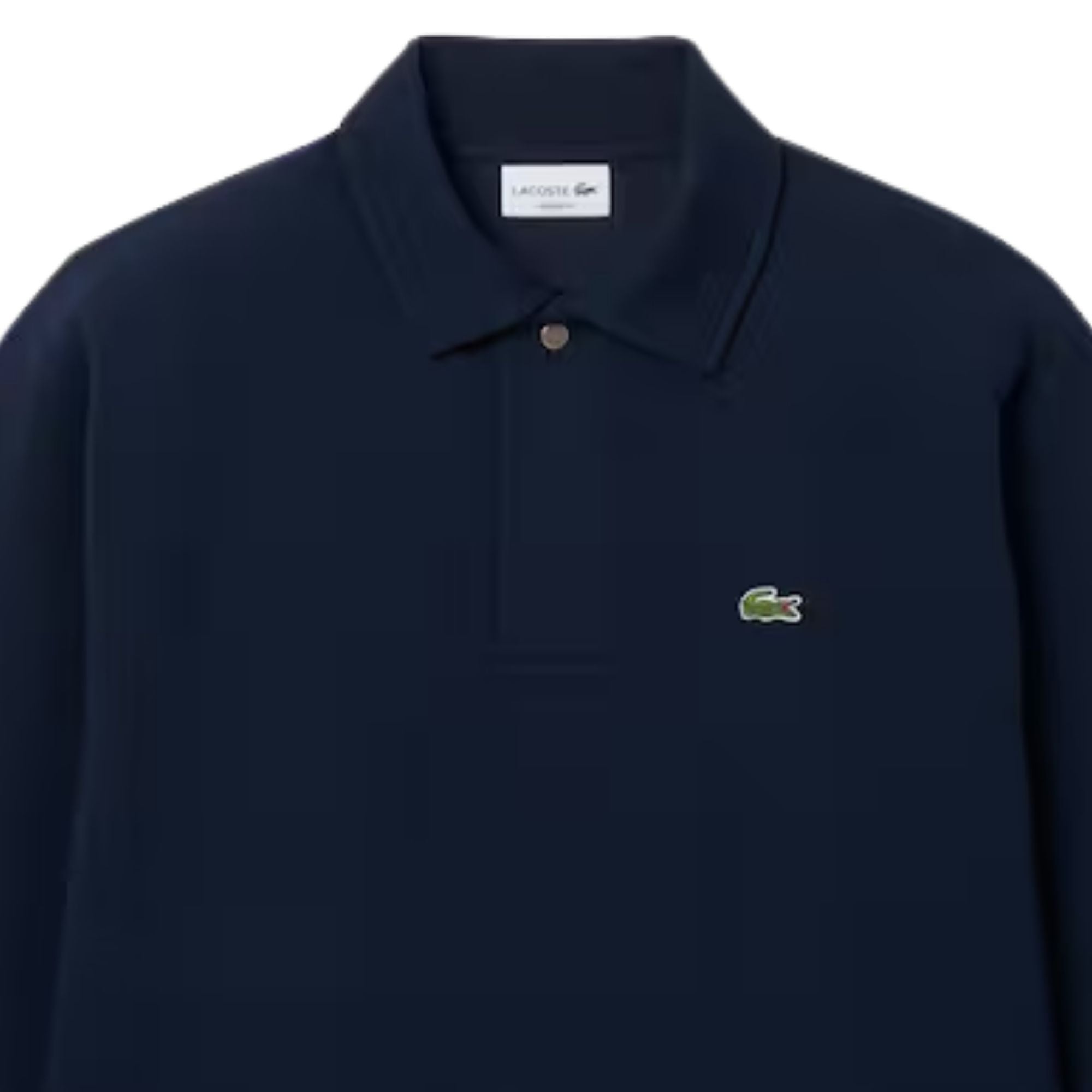 Lacoste Polo Collar Piqué Sweatshirt - Midnight Blue