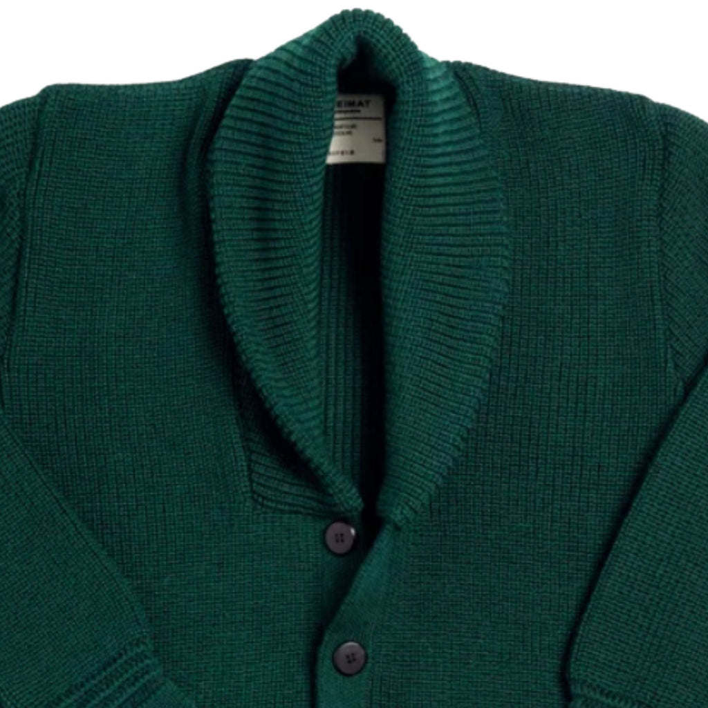 Heimat Virgin Wool Eiger Cardigan - Tannen Gruen