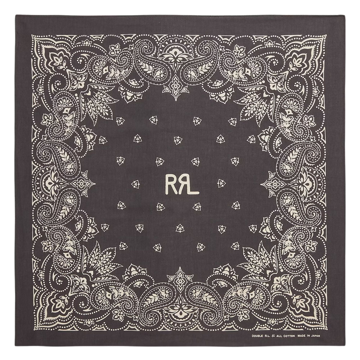 RRL by Ralph Lauren Ranch Logo Bandanna - Brown/Cream