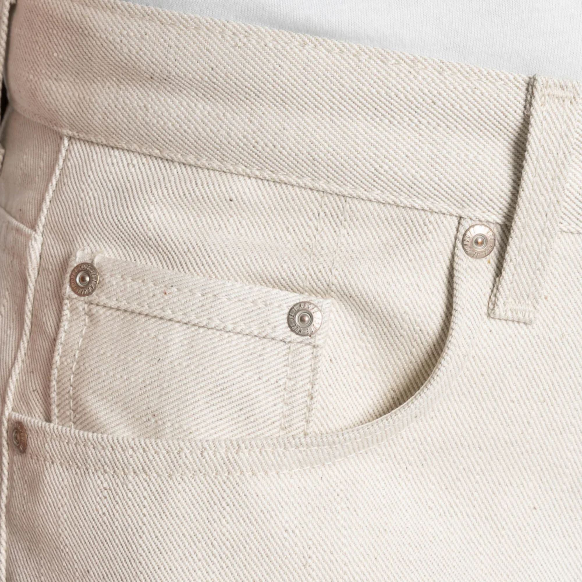 Naked and Famous Denim Easy Guy Tabi Selvedge - Off White