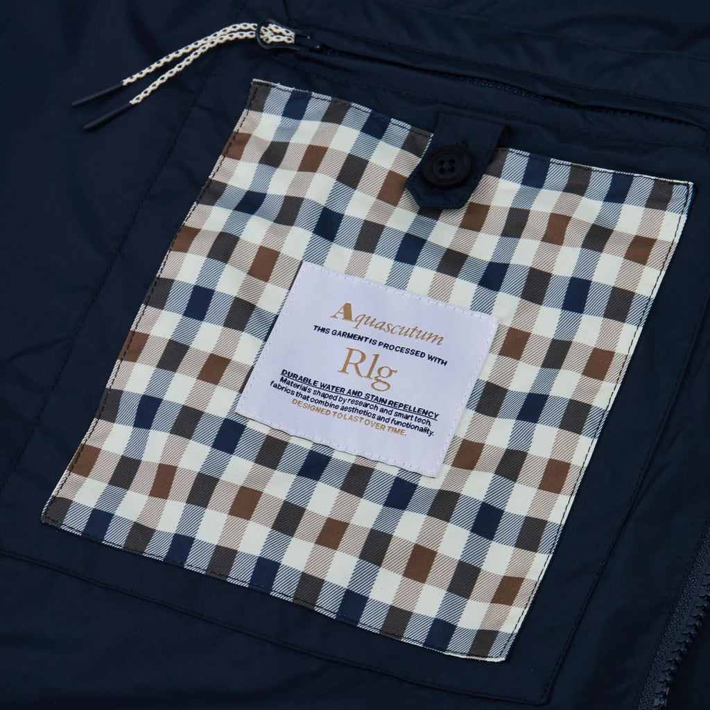 Aquascutum RLG Badge Packable Trench - Navy
