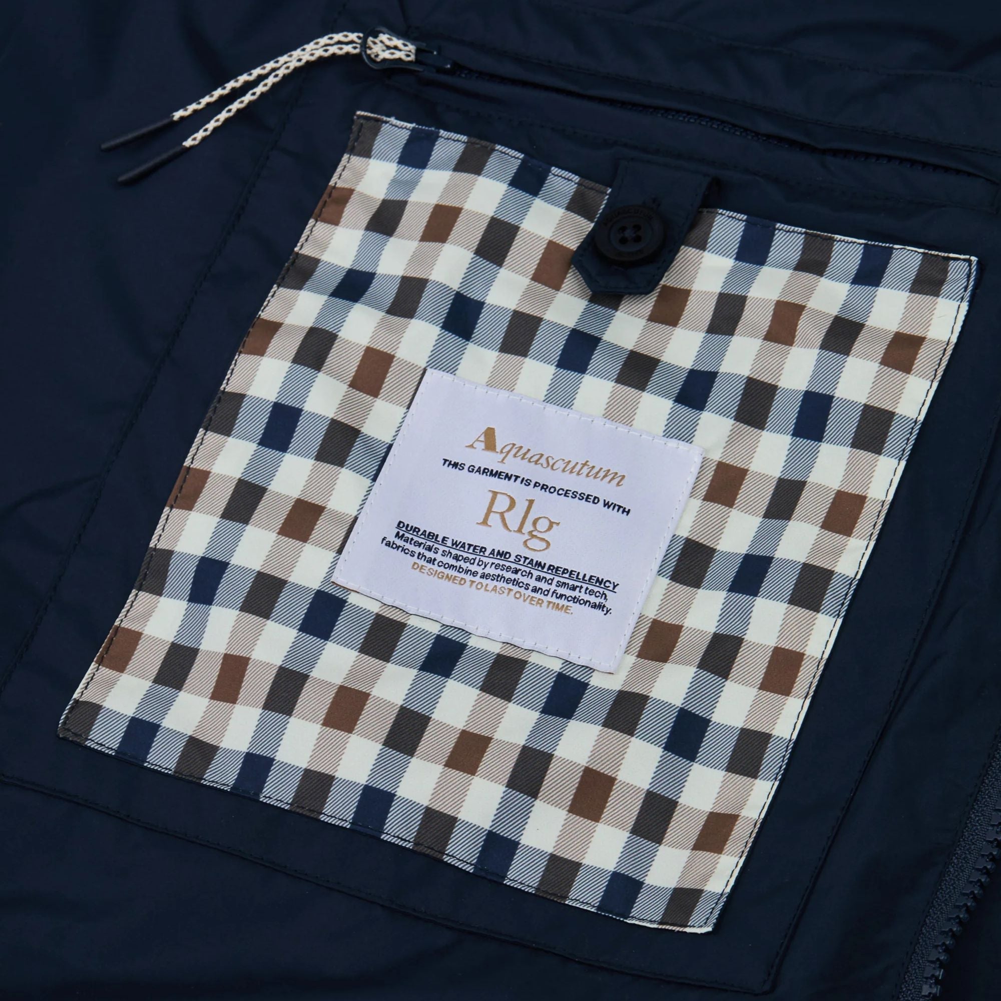 Aquascutum RLG Badge Packable Trench - Navy