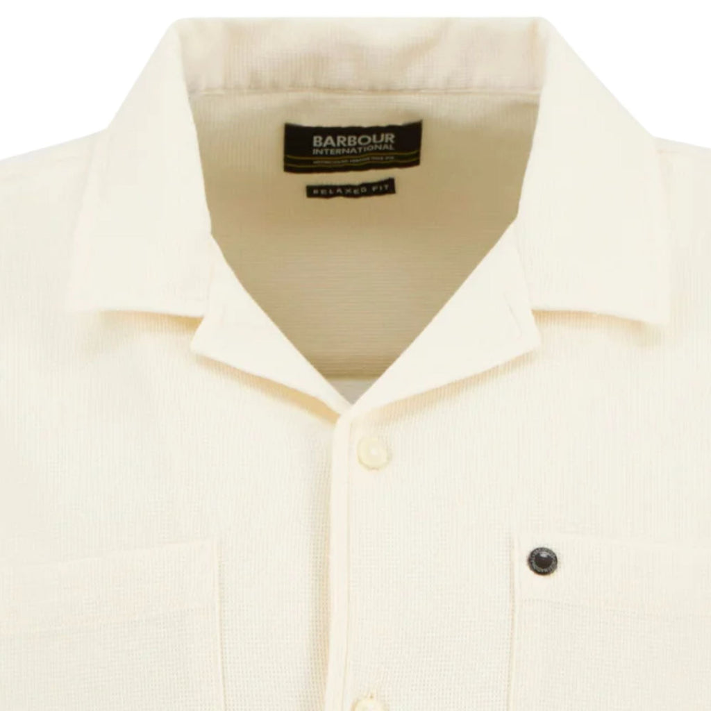 Barbour International Wayback Waffle Shirt - Whisper White