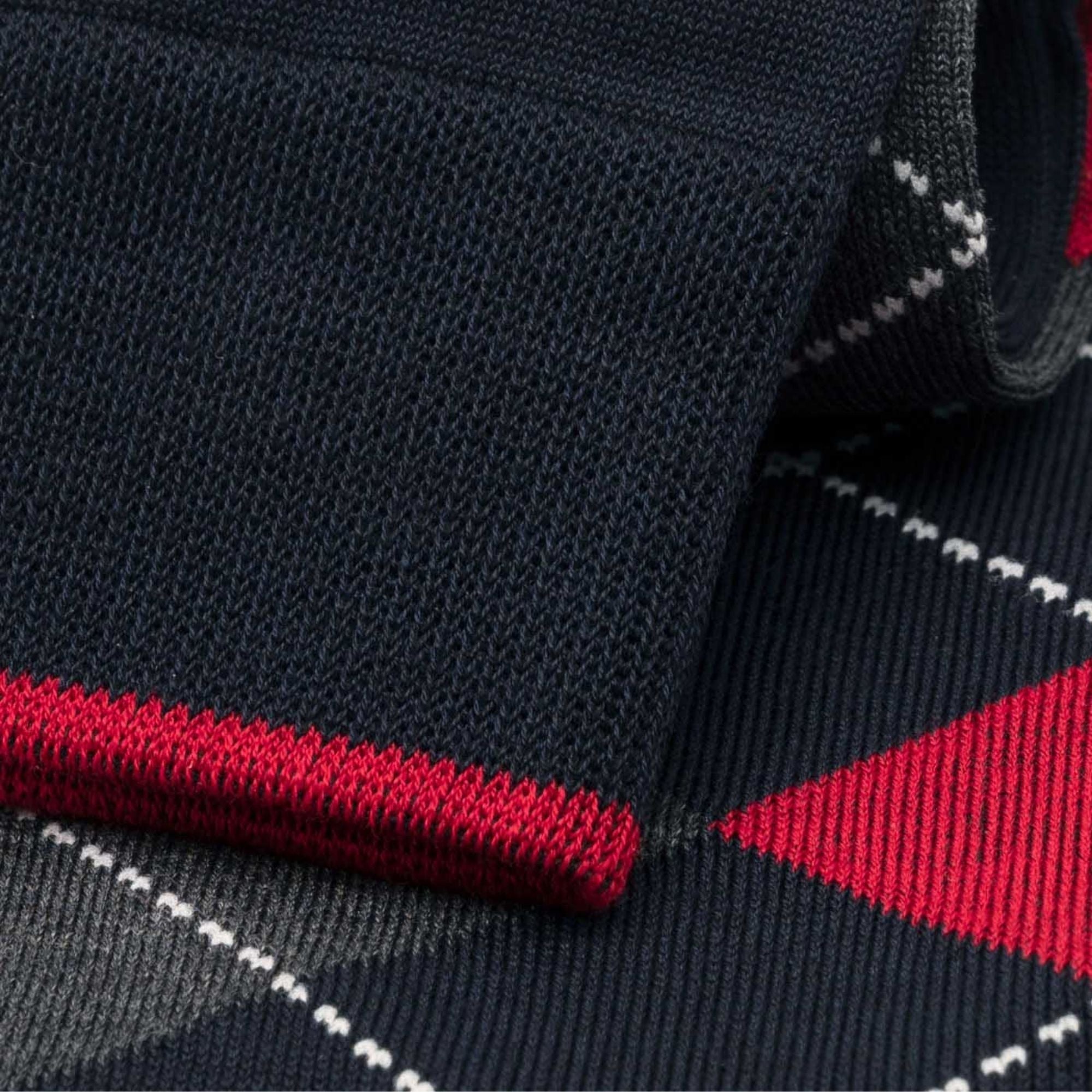 Stuarts London Brian Oak Argyle Socks - Red/Black
