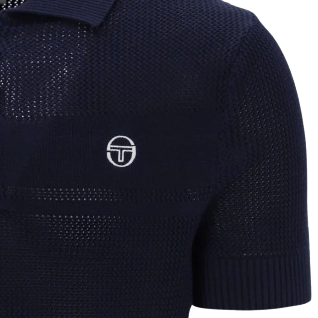 Sergio Tacchini Sabino Knit Polo Shirt - Maritime