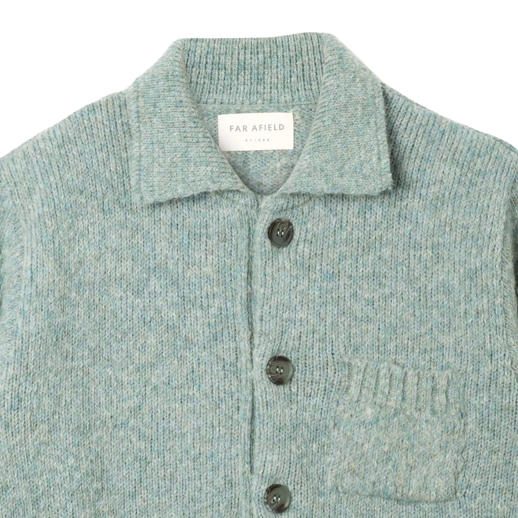 Far Afield Station Cardigan - Aqua Blue