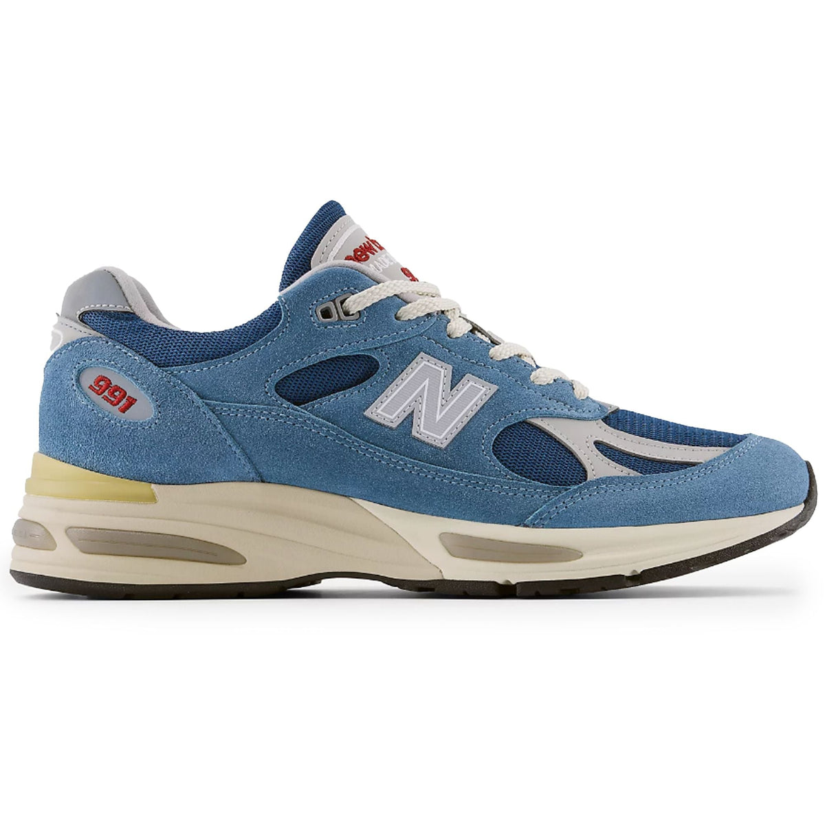 New Balance Made In UK 991V2 Vintage Sports Shoes - Bluesteel