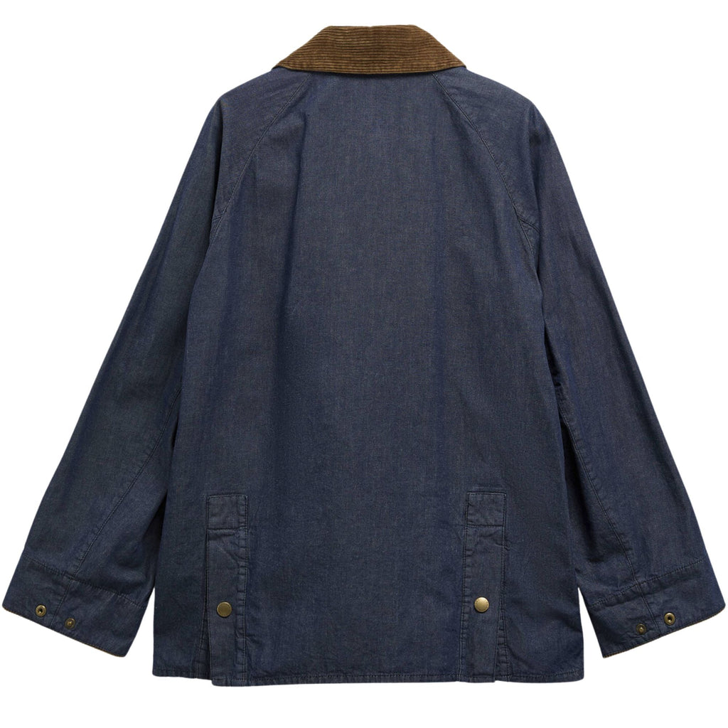 Barbour Oversized Bedale Denim Casual Jacket - Indigo