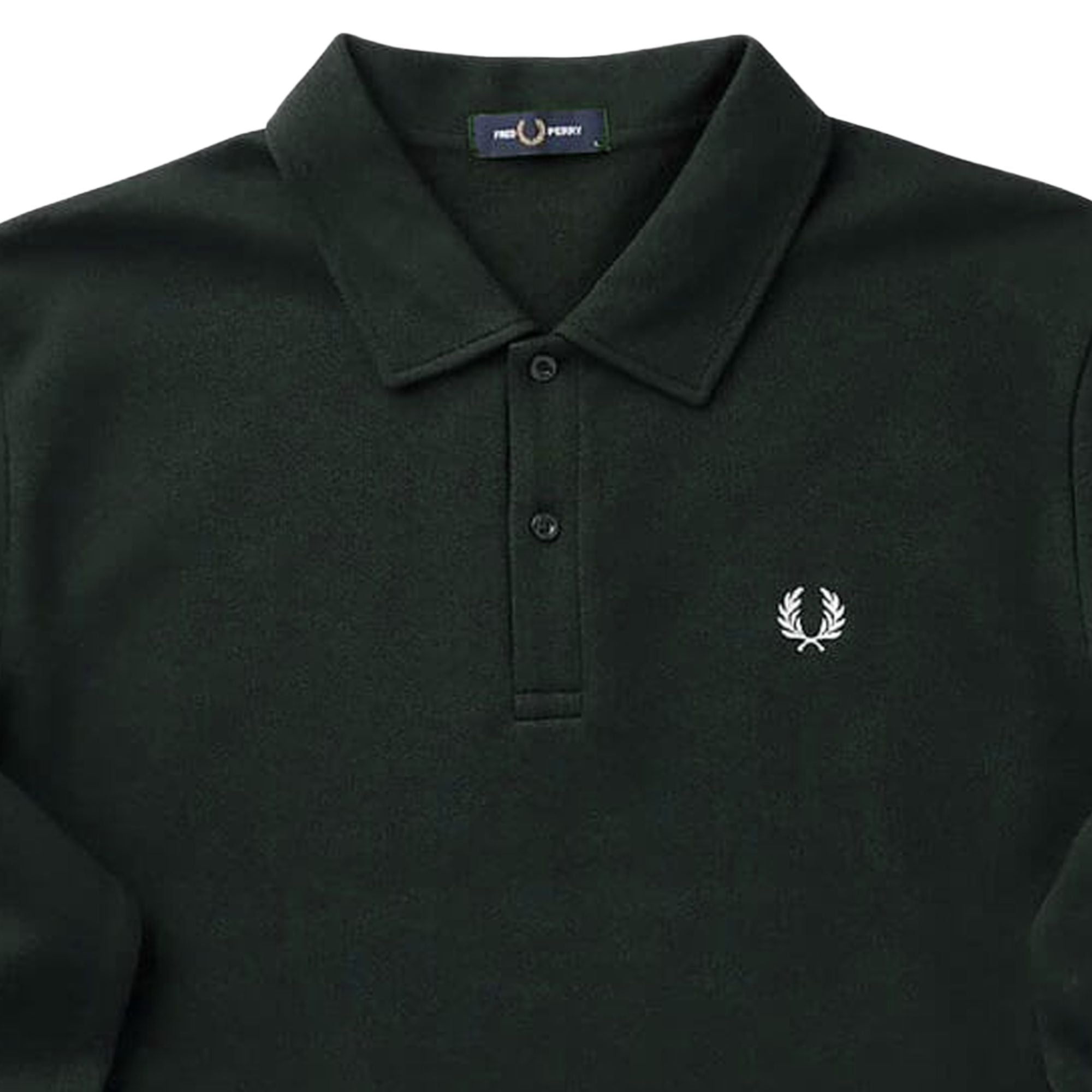 Pique Collared Sweatshirt - Green
