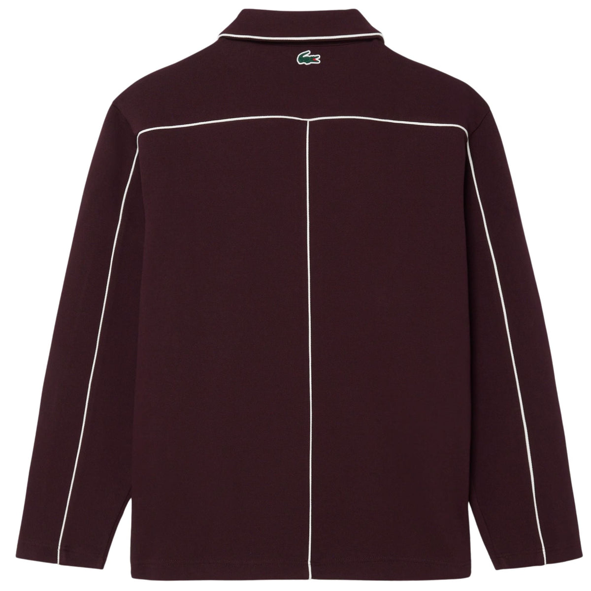 Lacoste Tennis Heritage Zipped Badge Accent Sweatshirt - Merlot