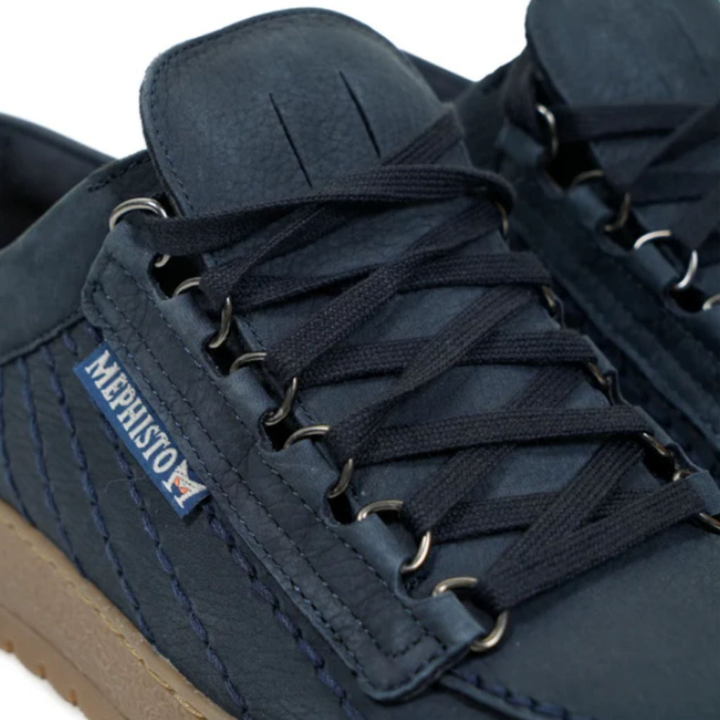 Mephisto Rainbow Sportbuck Shoes - Navy
