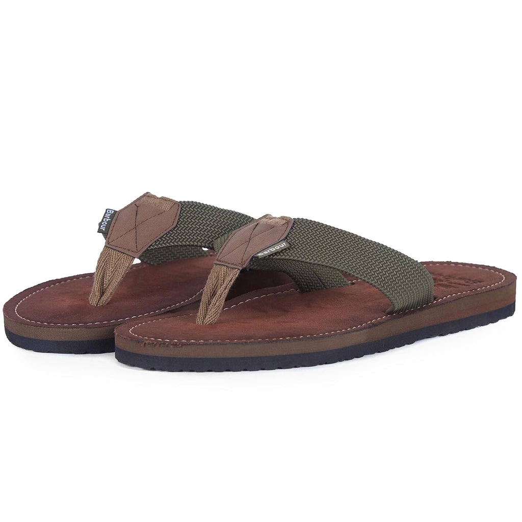 Barbour Toeman Beach Sandal - Olive