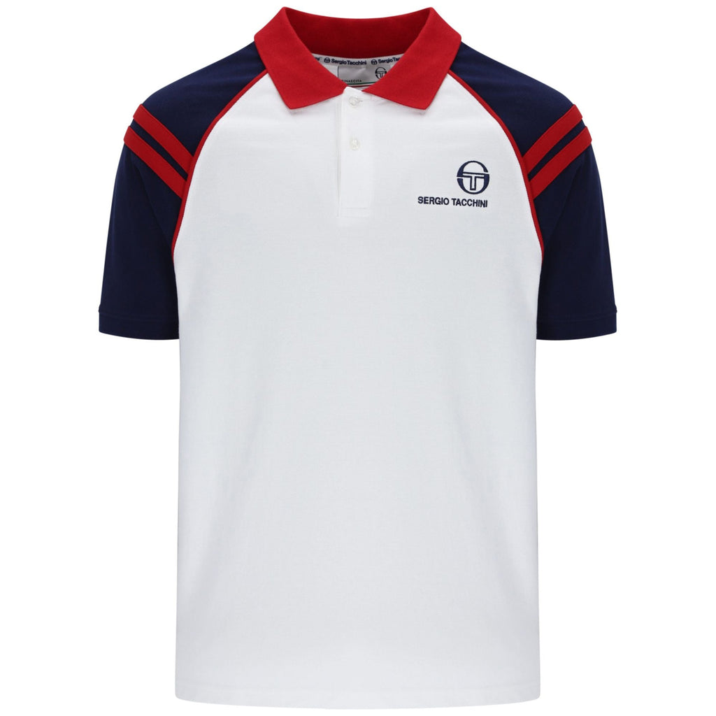 Sergio Tacchini Cortona Polo Shirt - White/Blue