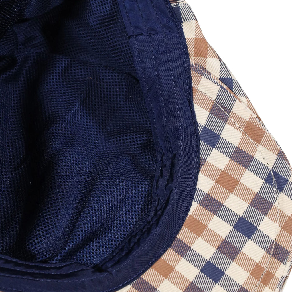 Aquascutum Cotton Flat Hat - Club Check
