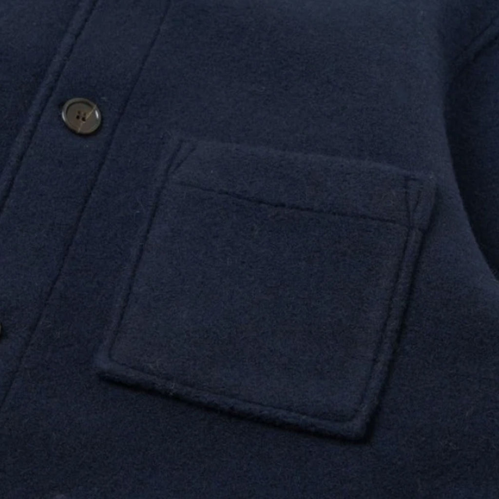 Universal Works Tag Jacket Techno Melton Plain - Navy