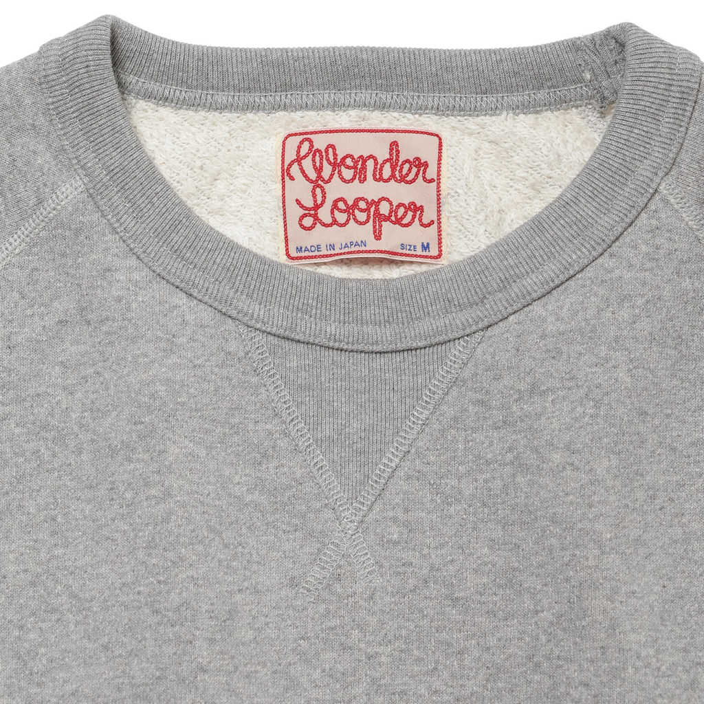 Wonder Looper Pullover Crewneck Super Looper French Terry - Heather Grey