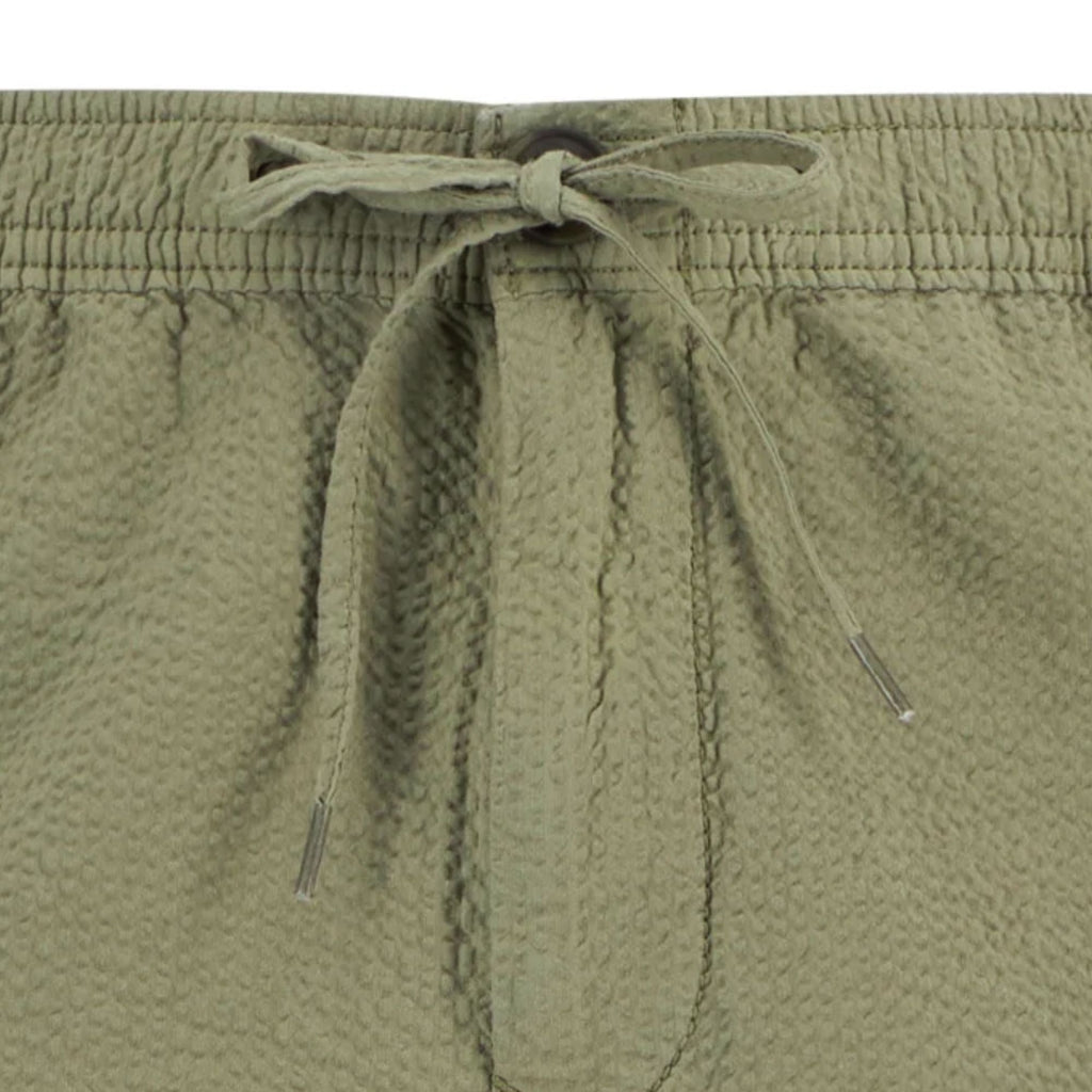 Barbour Seersucker Relaxed Shorts - Olive