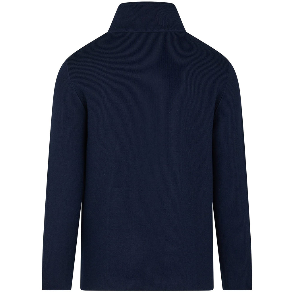 Aquascutum Tubolar FZ Sweater - Navy