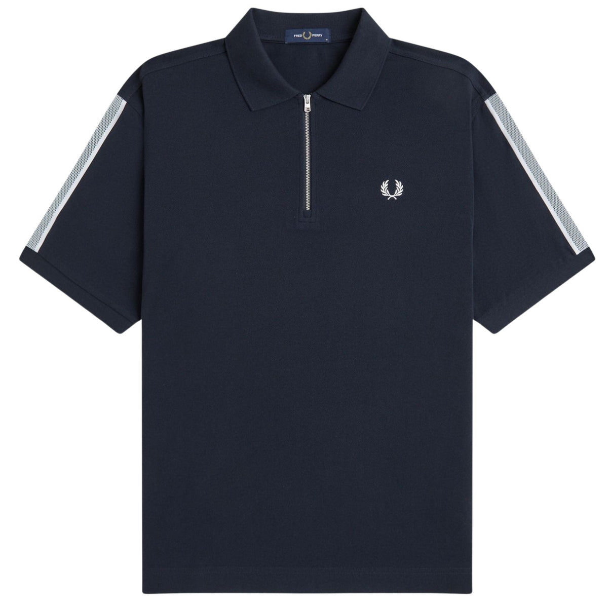 Fred Perry Tennis Net Tape Polo Shirt - Navy