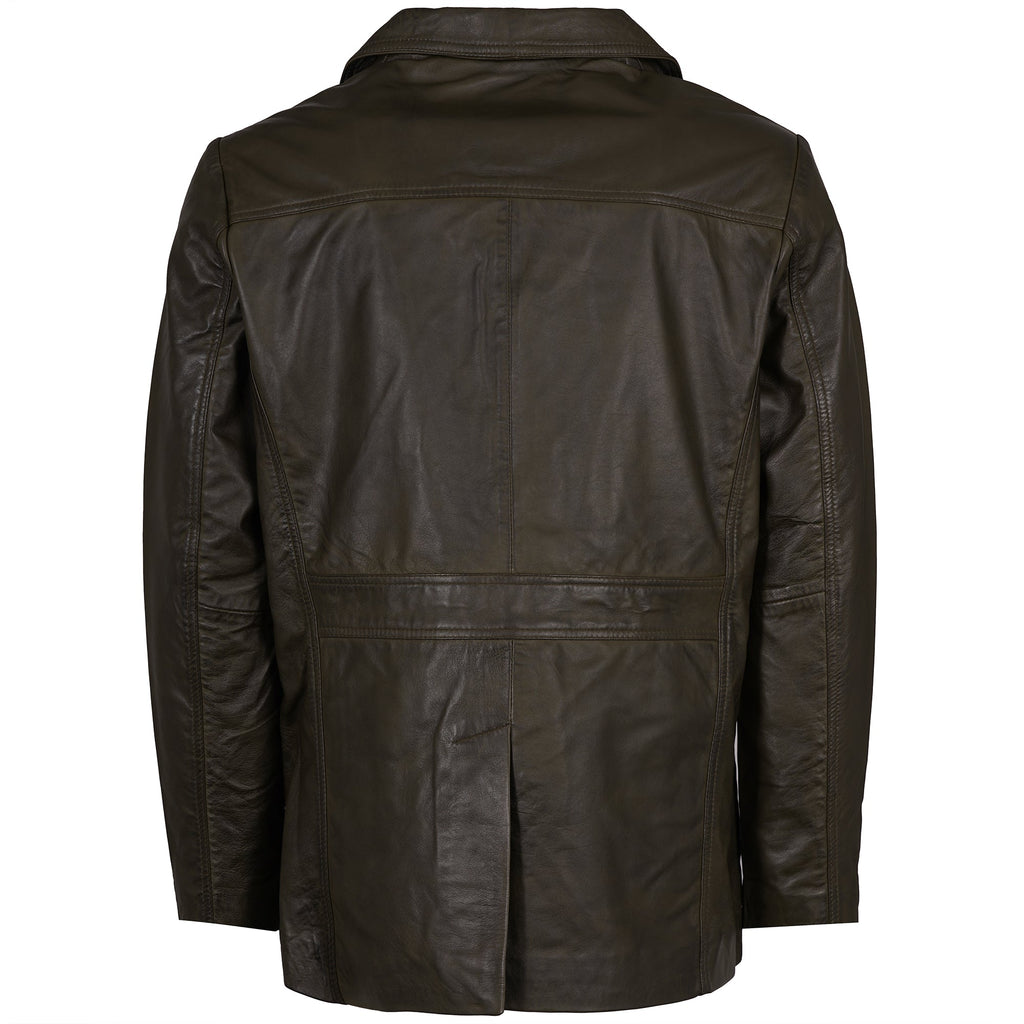 Real Hoxton Safari Leather Jacket - Brown
