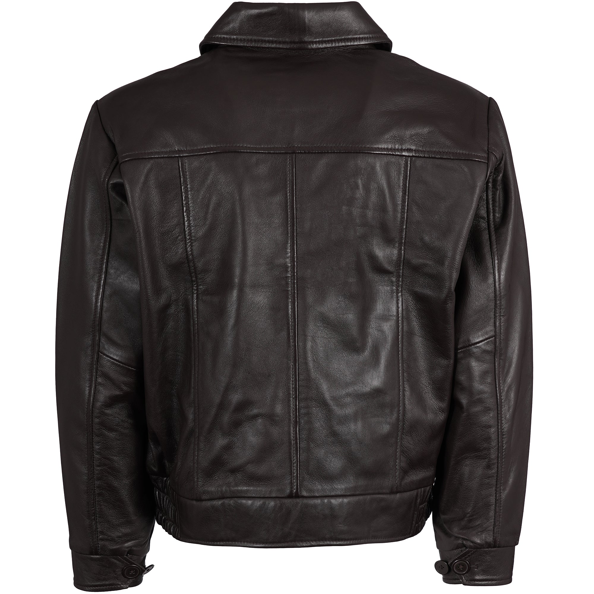 Real Hoxton Leather Gab Jacket - Brown