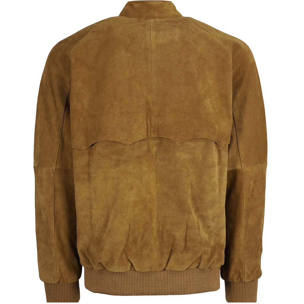 Real Hoxton Suede Harrington Jacket - Tan