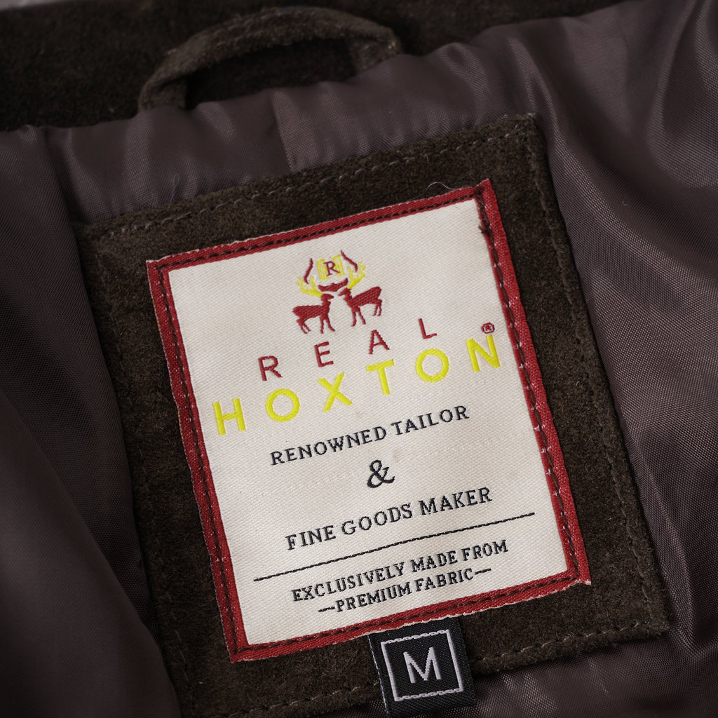 Real Hoxton Suede Trucker Jacket - Brown