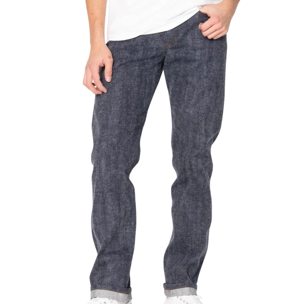 Naked and Famous Denim Weird Guy Max Brush Selvedge - Indigo