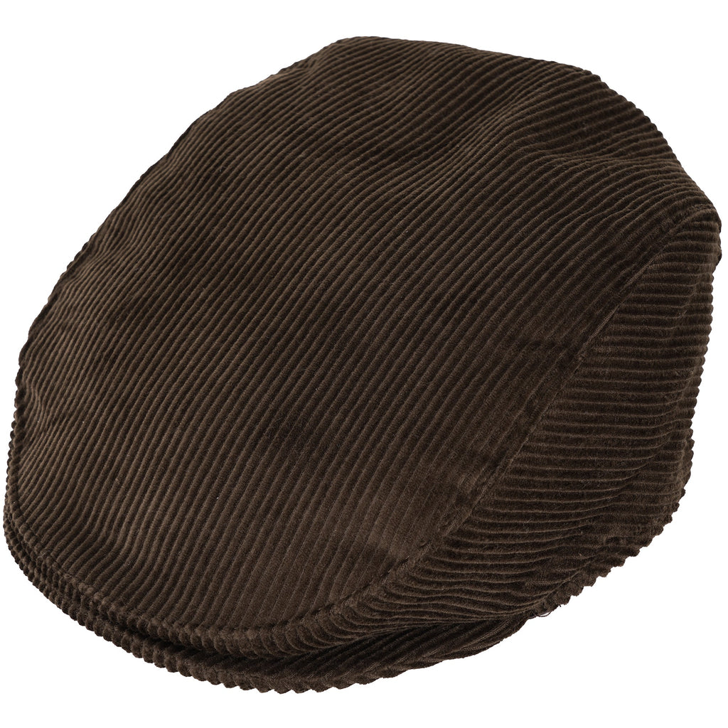 Dents Corduroy Flat Cap - Brown