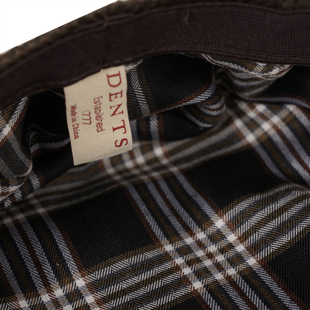 Dents Corduroy Flat Cap - Brown