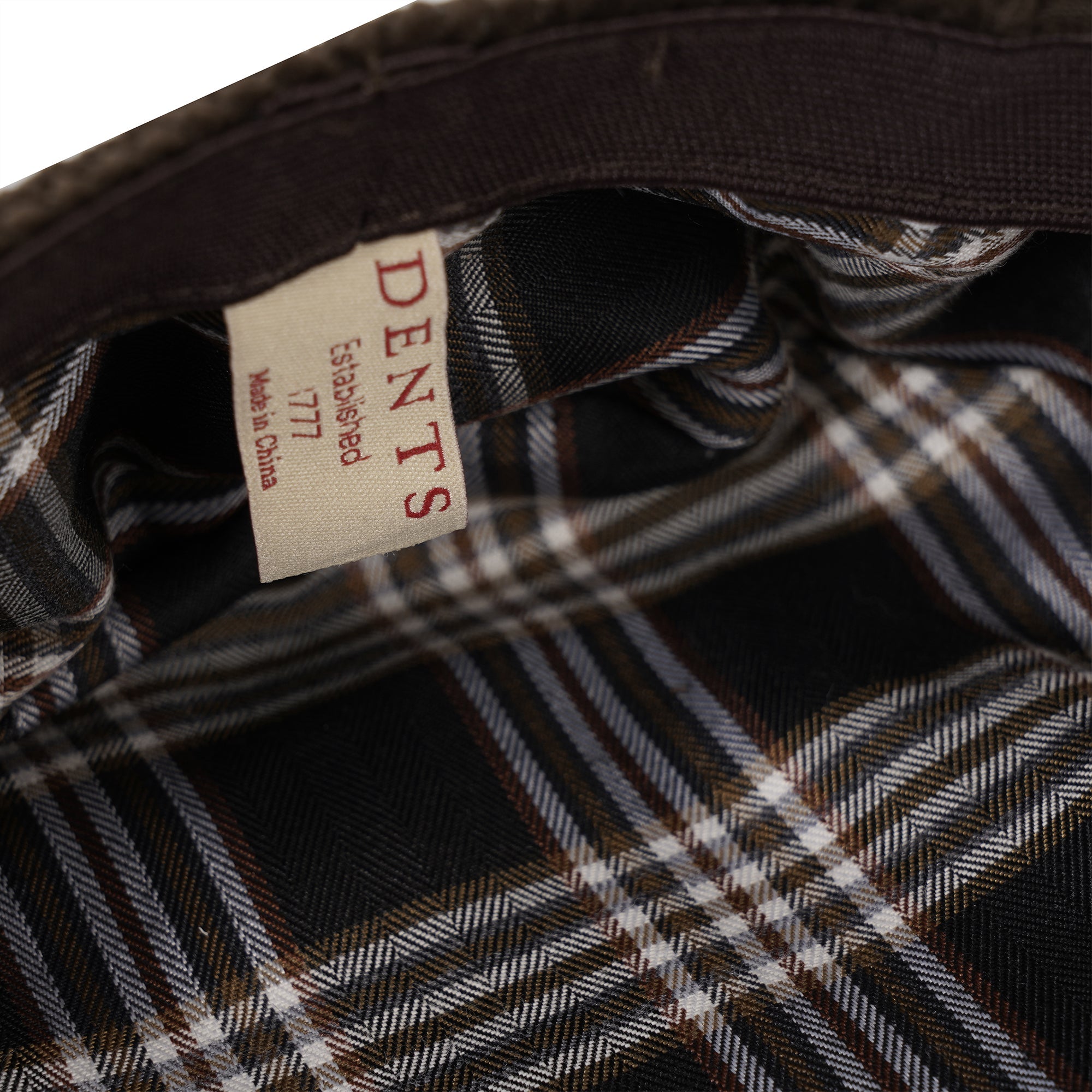Dents Corduroy Flat Cap - Brown