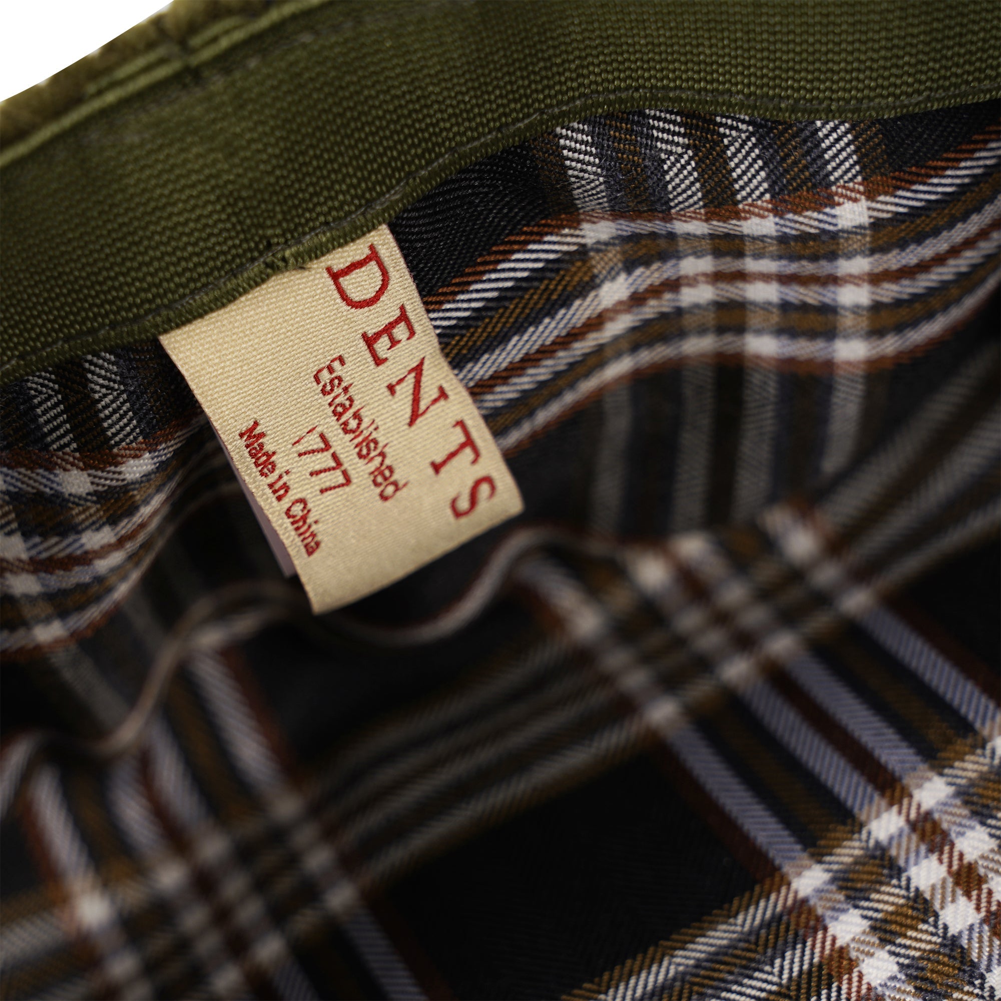 Dents Corduroy Flat Cap - Olive