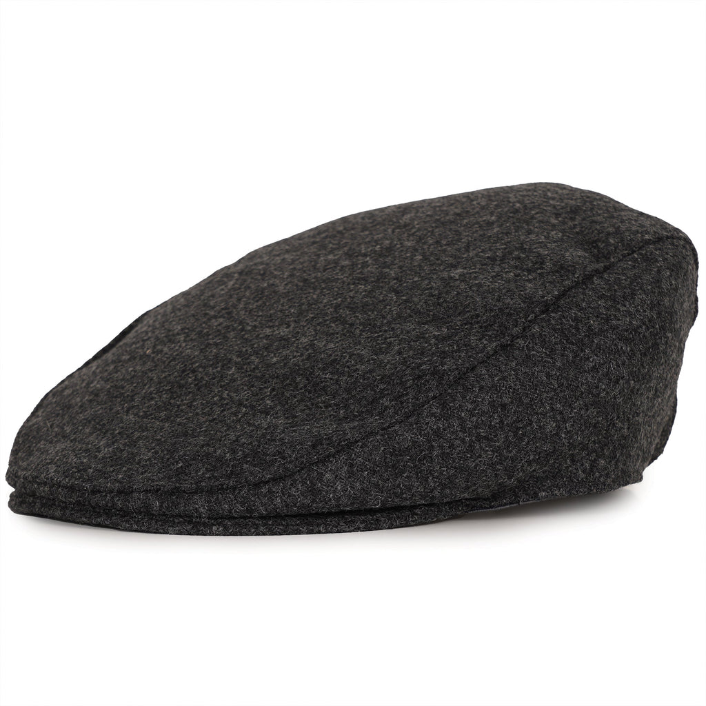 Dents Abraham Moon Flat Cap - Charcoal