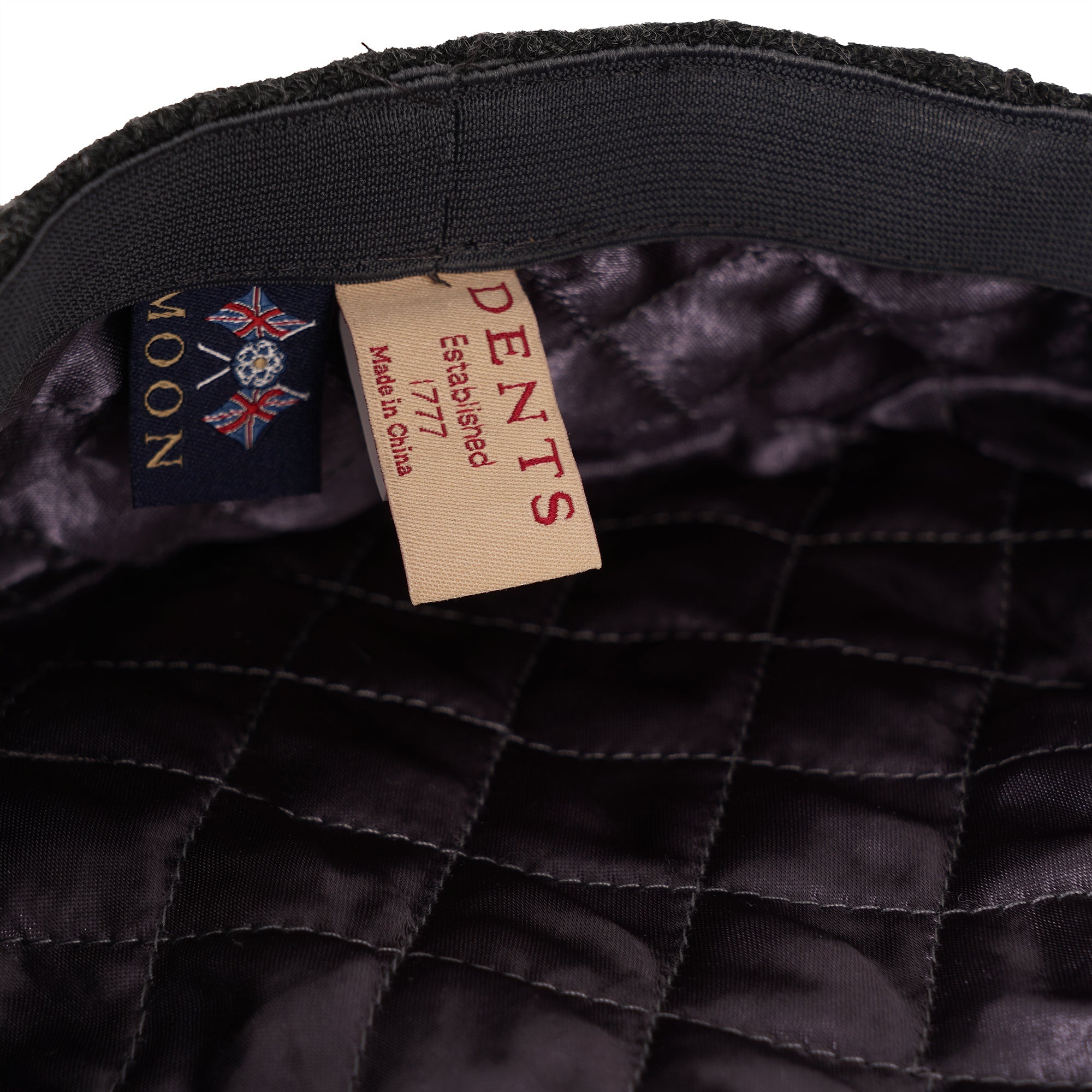 Dents Abraham Moon Flat Cap - Charcoal