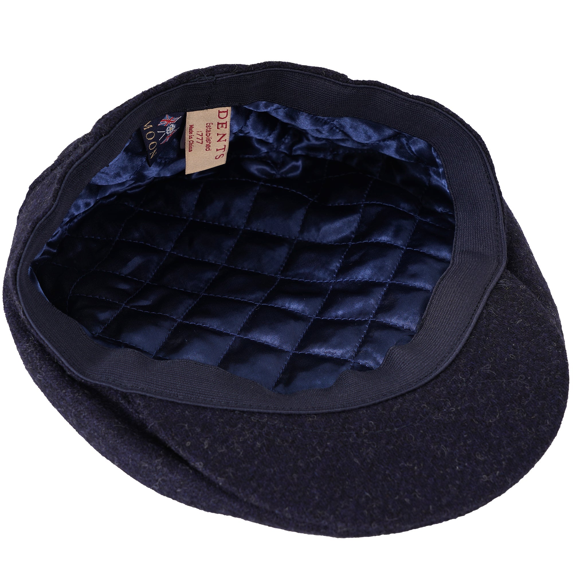 Dents Abraham Moon Flat Cap - Navy