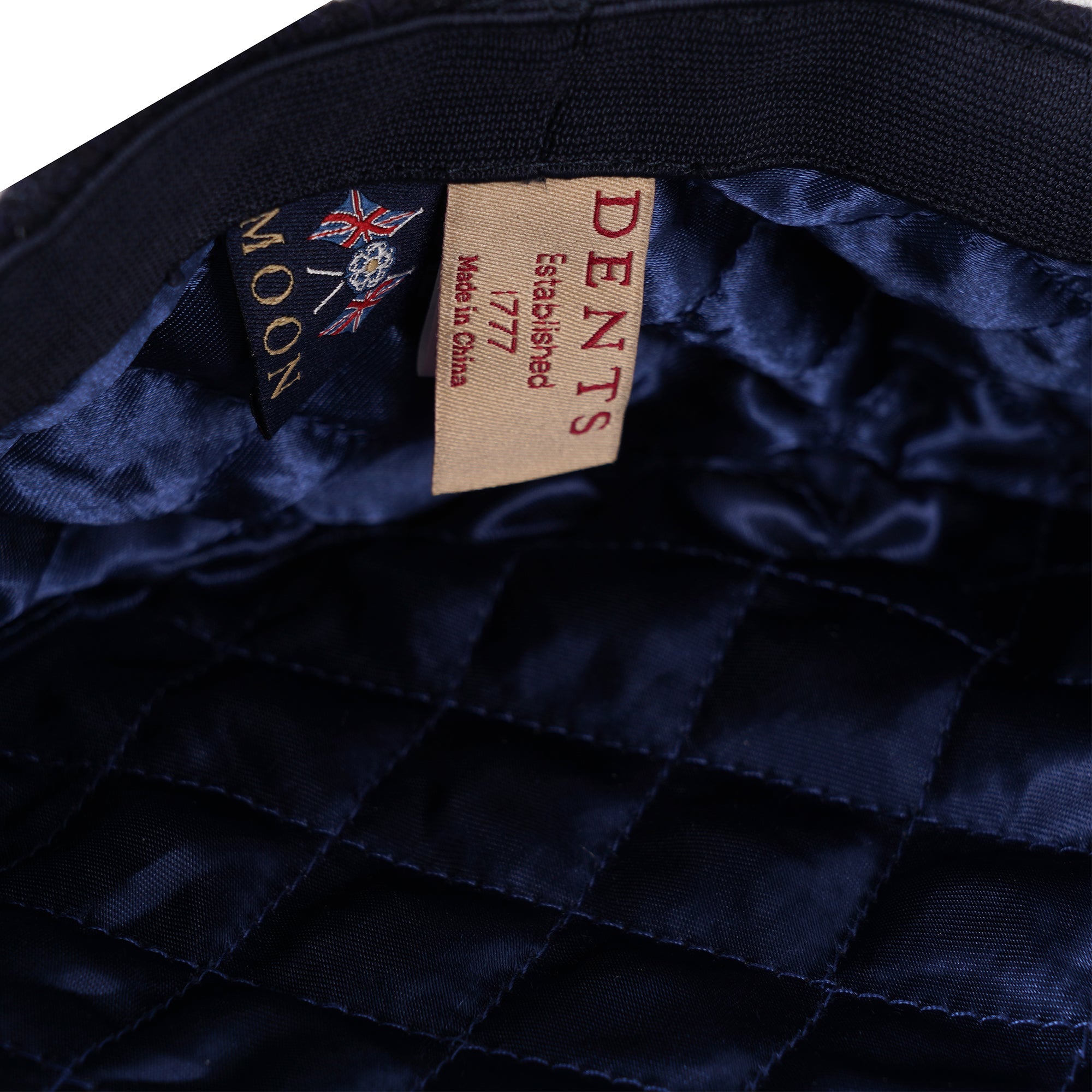 Dents Abraham Moon Flat Cap - Navy