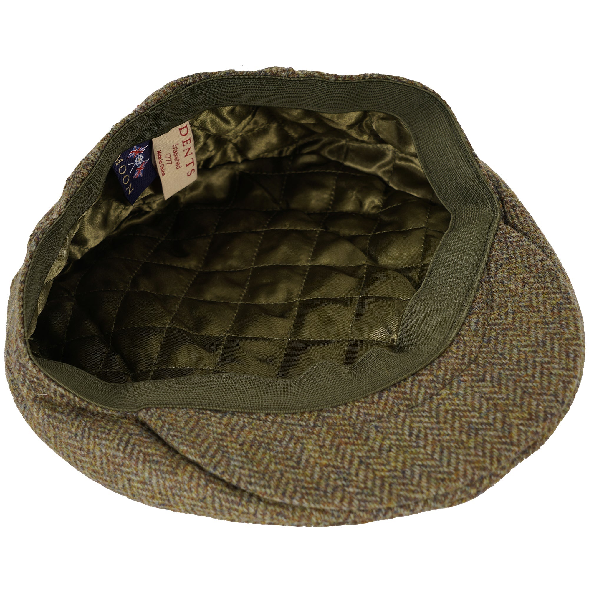 Dents Abraham Moon Flat Cap - Spruce