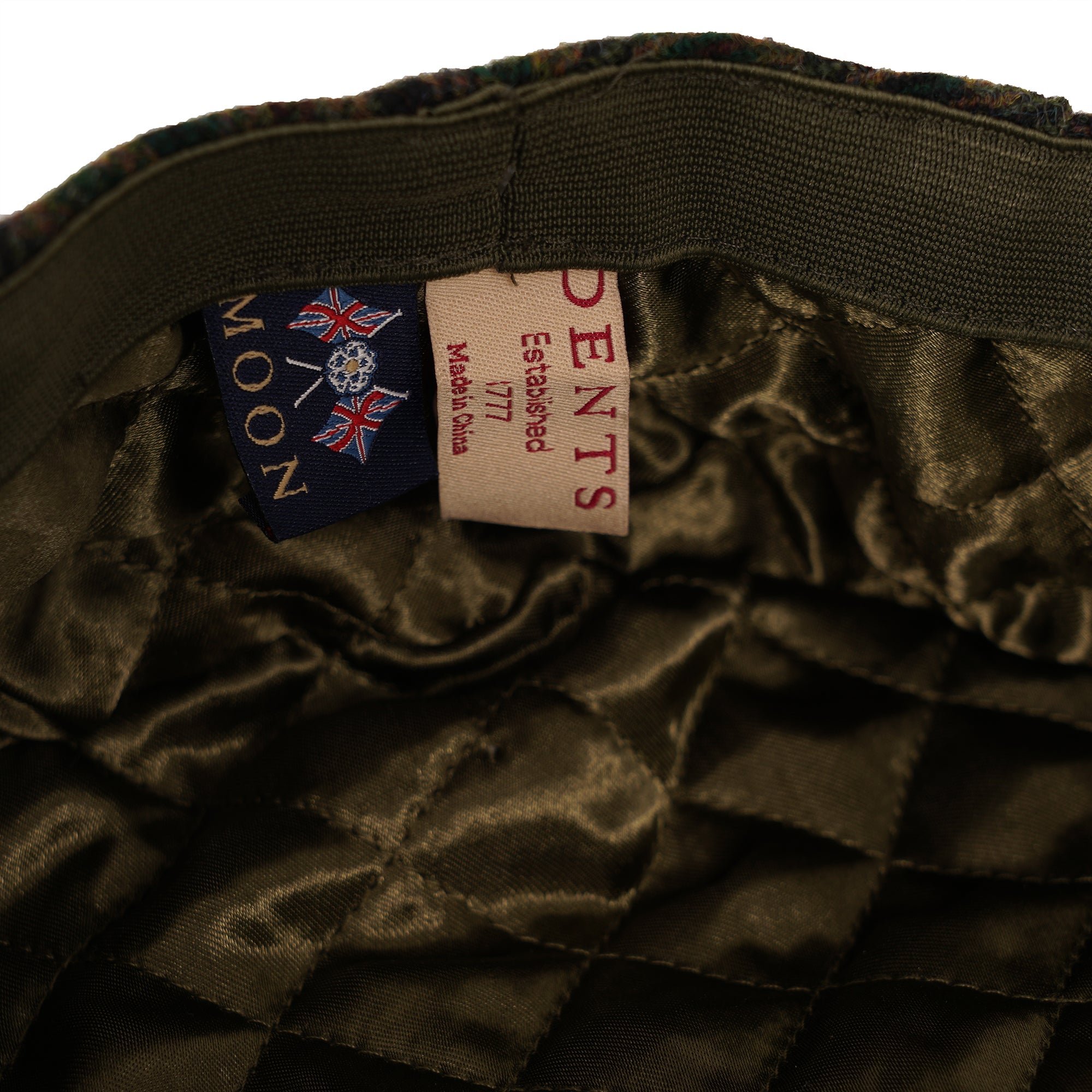 Dents Abraham Moon Flat Cap - Forest Green