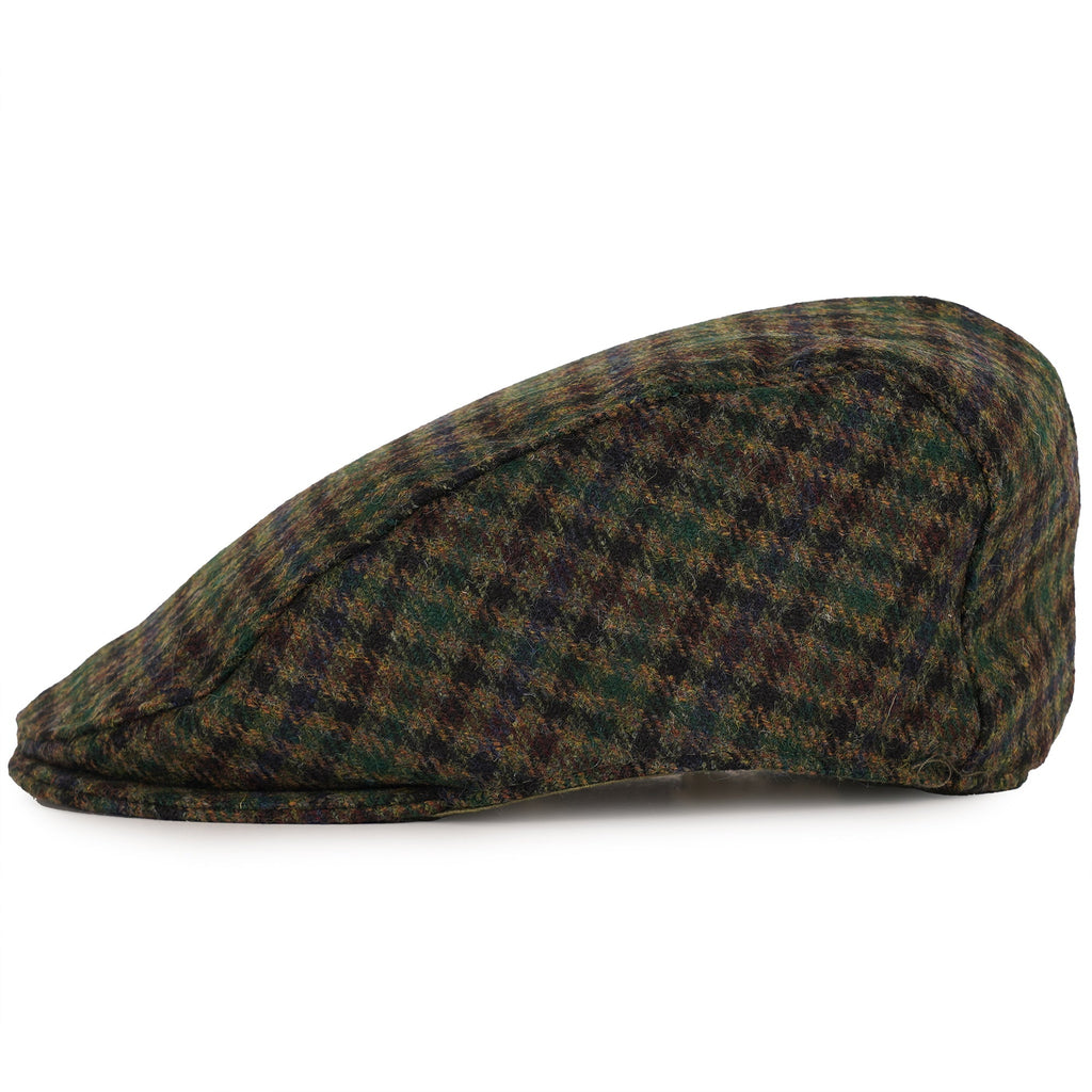 Dents Abraham Moon Flat Cap - Forest Green